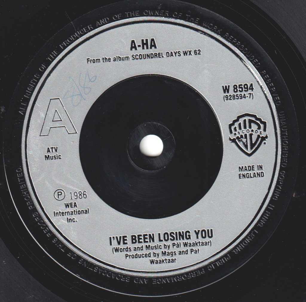 A-Ha - I've Been Losing You - 7 Inch