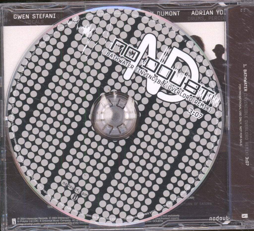 No Doubt - Bathwater (Invincible Overlord Remix) - Cd