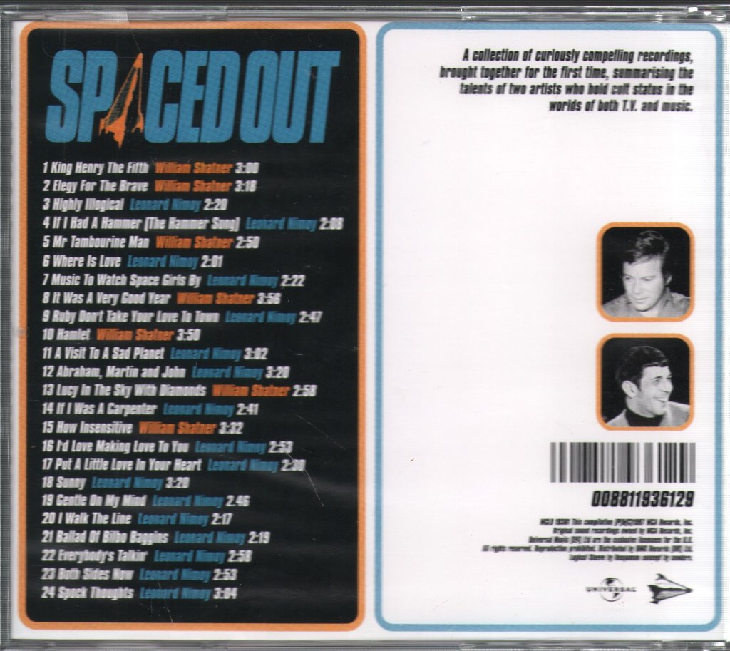 Leonard Nimoy & William Shatner - Spaced Out (The Very Best Of..) - Cd