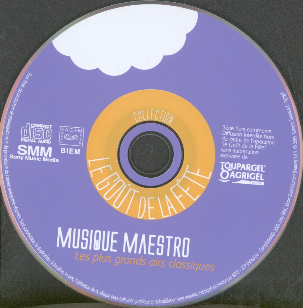 Various Artists - Musique Maestro: Les Plus Grands Airs Classiques - Cd