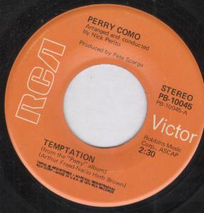Perry Como - Temptation - 7 Inch