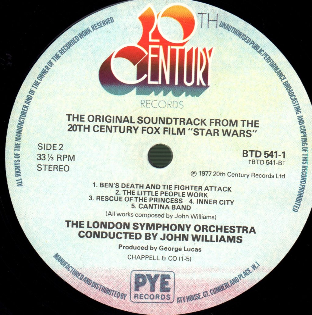 John Williams - Star Wars (Original Soundtrack) - Double Lp