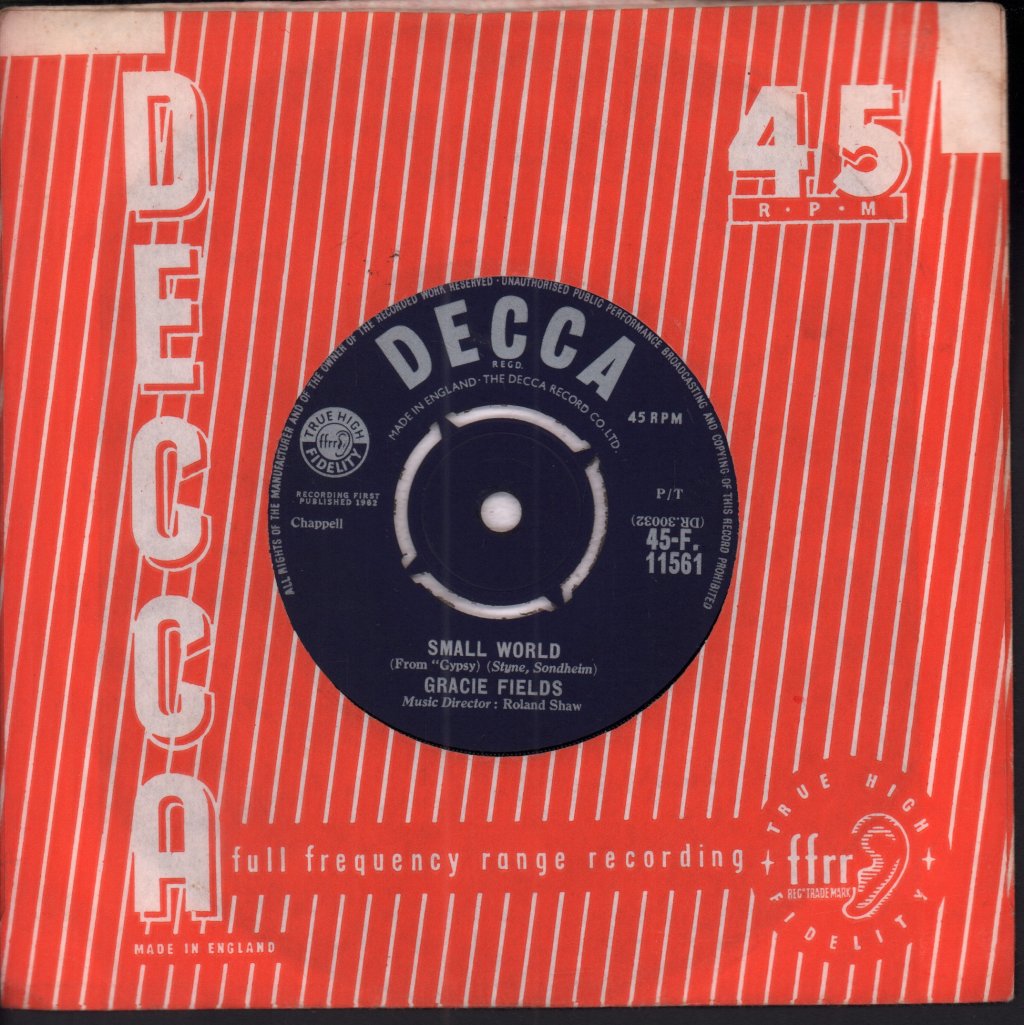 Gracie Fields - Now Is The Hour - 7 Inch