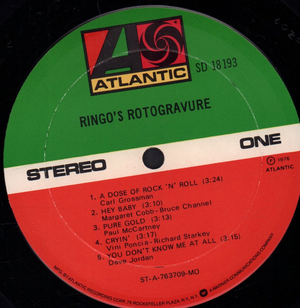 Ringo Starr - Rotogravure - Lp