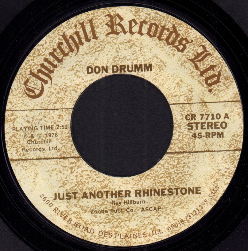 Don Drumm - Just Another Rhinestone - 7 Inch