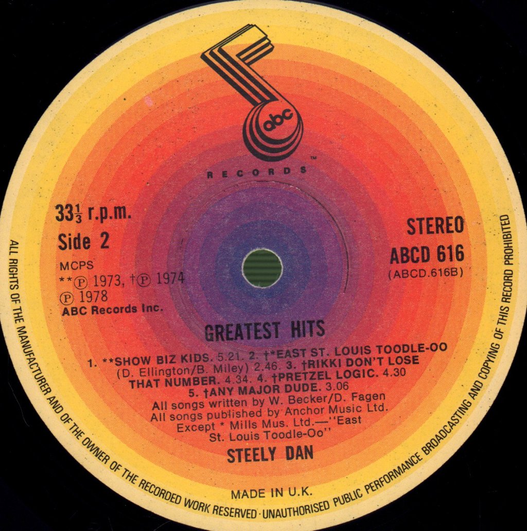 Steely Dan - Greatest Hits - Double Lp