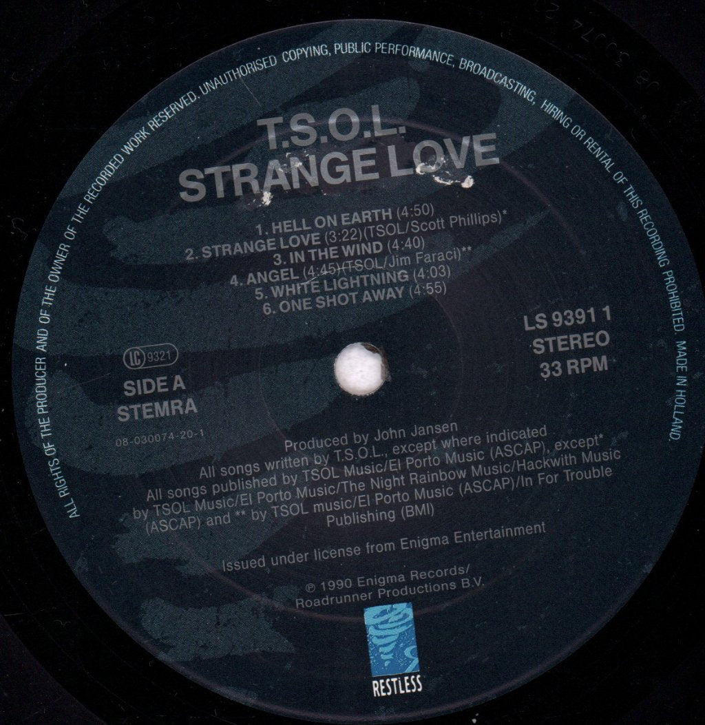 T.s.o.l. - Strange Love - Lp