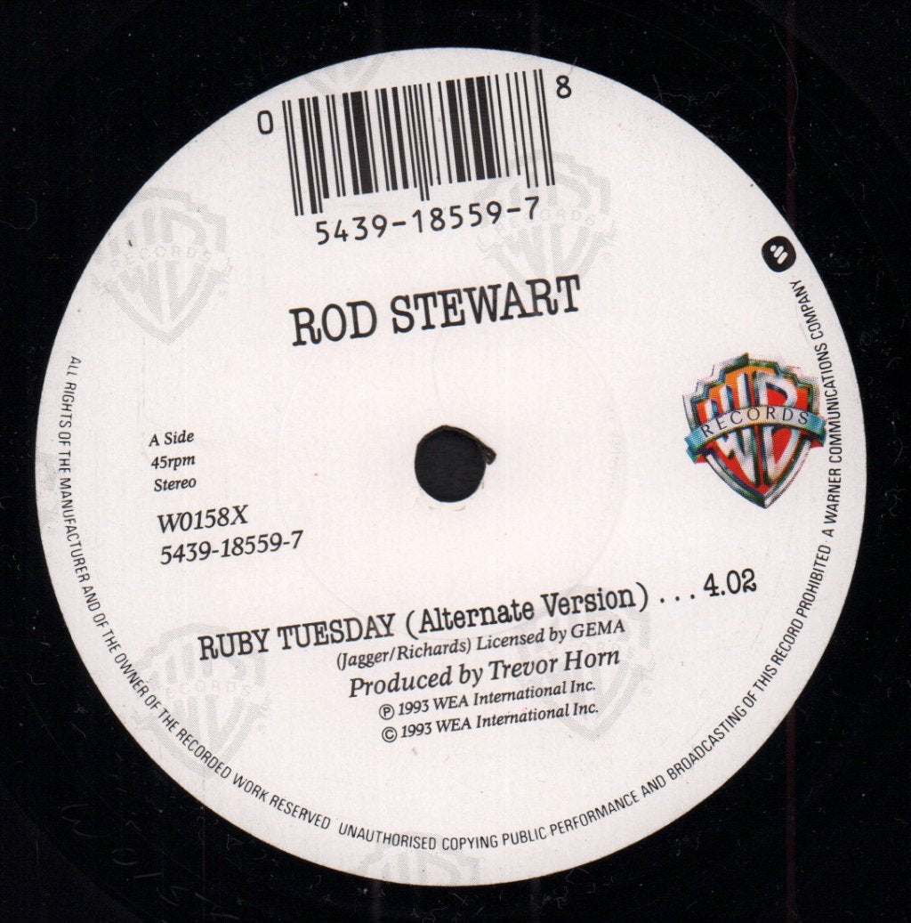 Rod Stewart - Ruby Tuesday - 7 Inch
