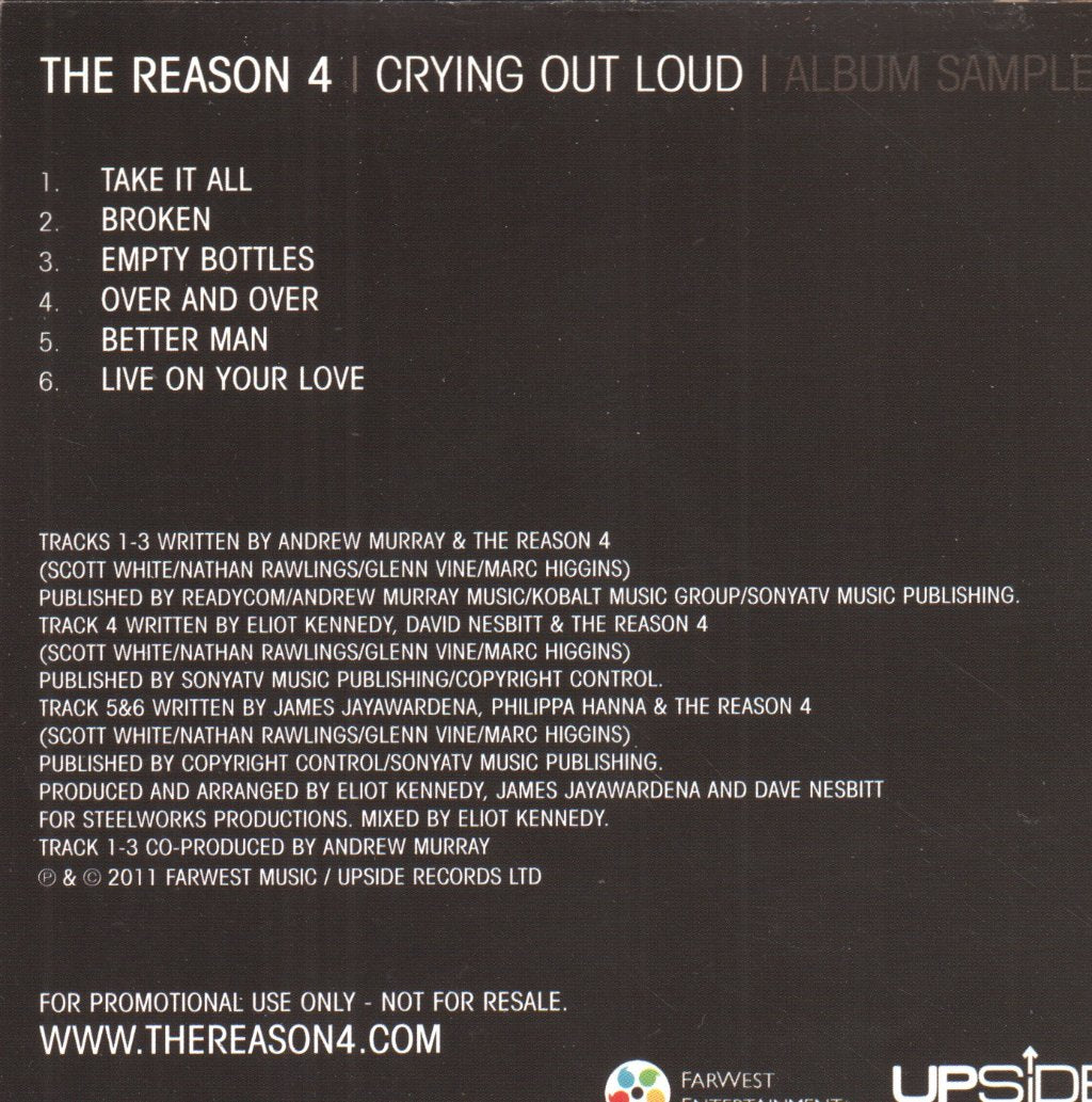 Reason 4 - Crying Out Loud - An Introduction To The Album - Cd