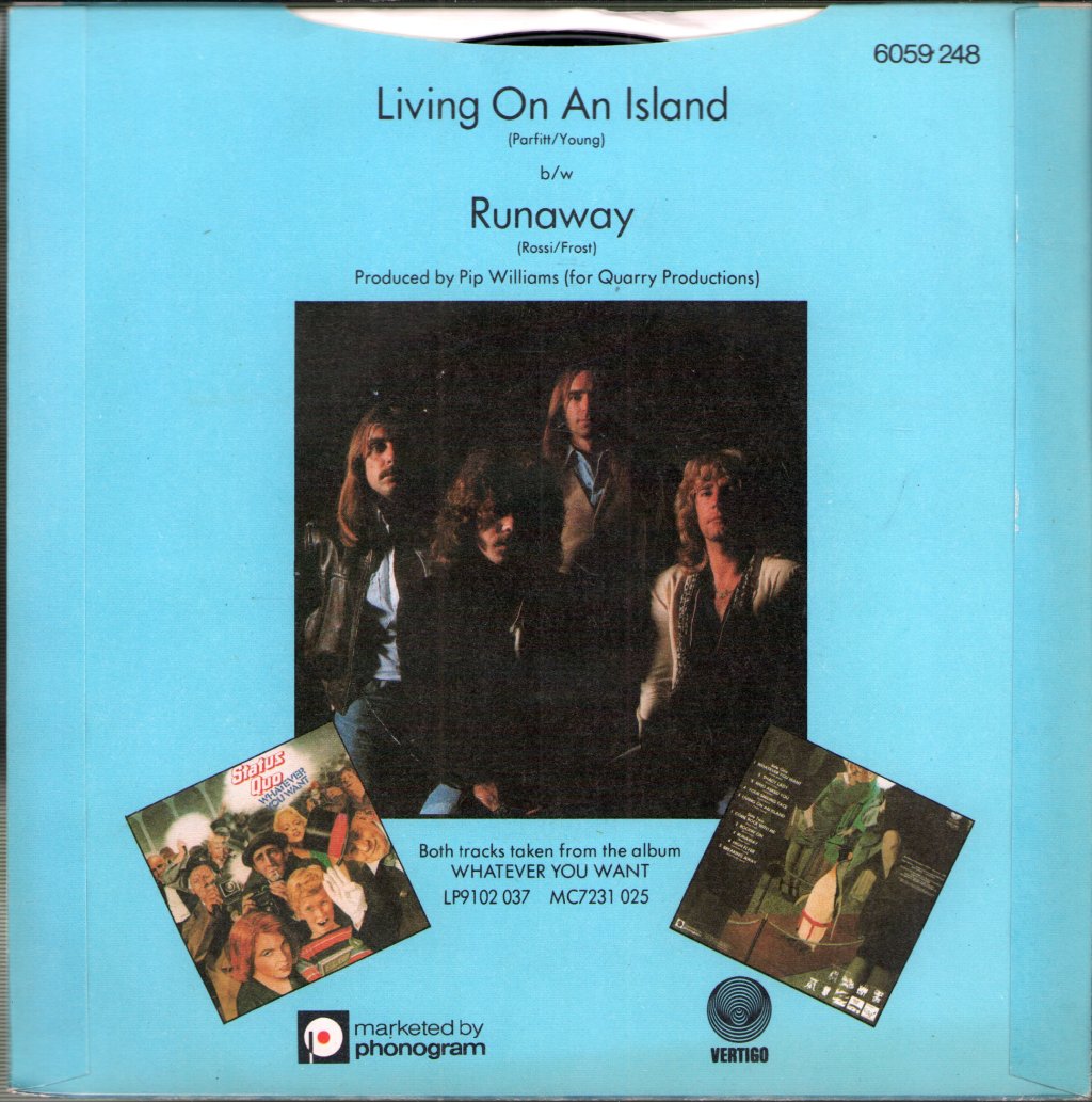 Status Quo - Living On An Island - 7 Inch