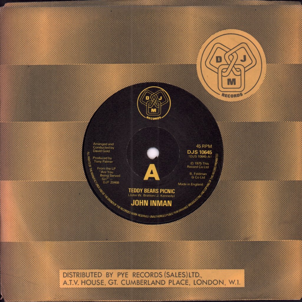 John Inman - Teddy Bears Picnic - 7 Inch