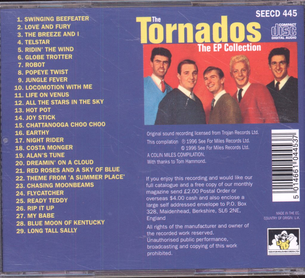 Tornados - EP Collection - Cd