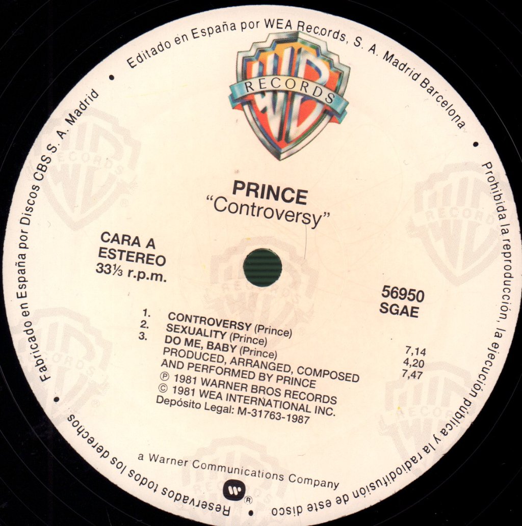 Prince - Controversy - Lp