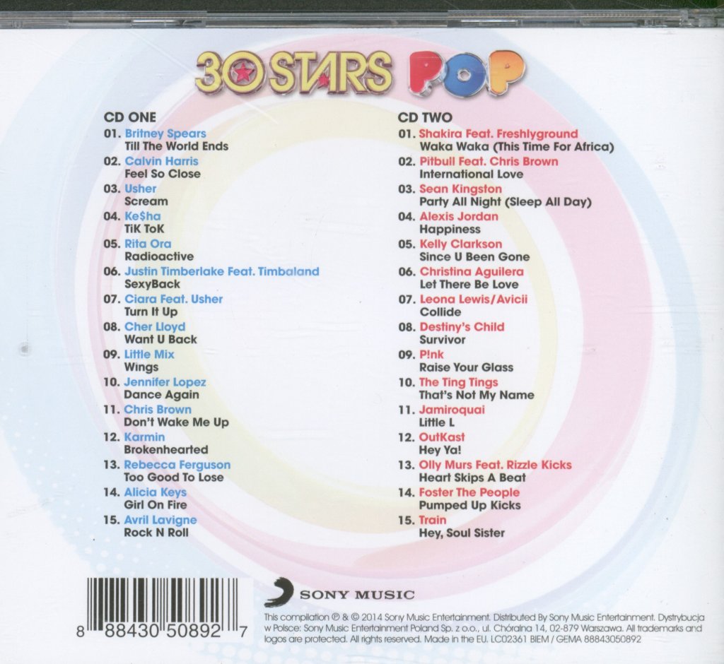 Various Artists - 30 Stars Pop - Double Cd