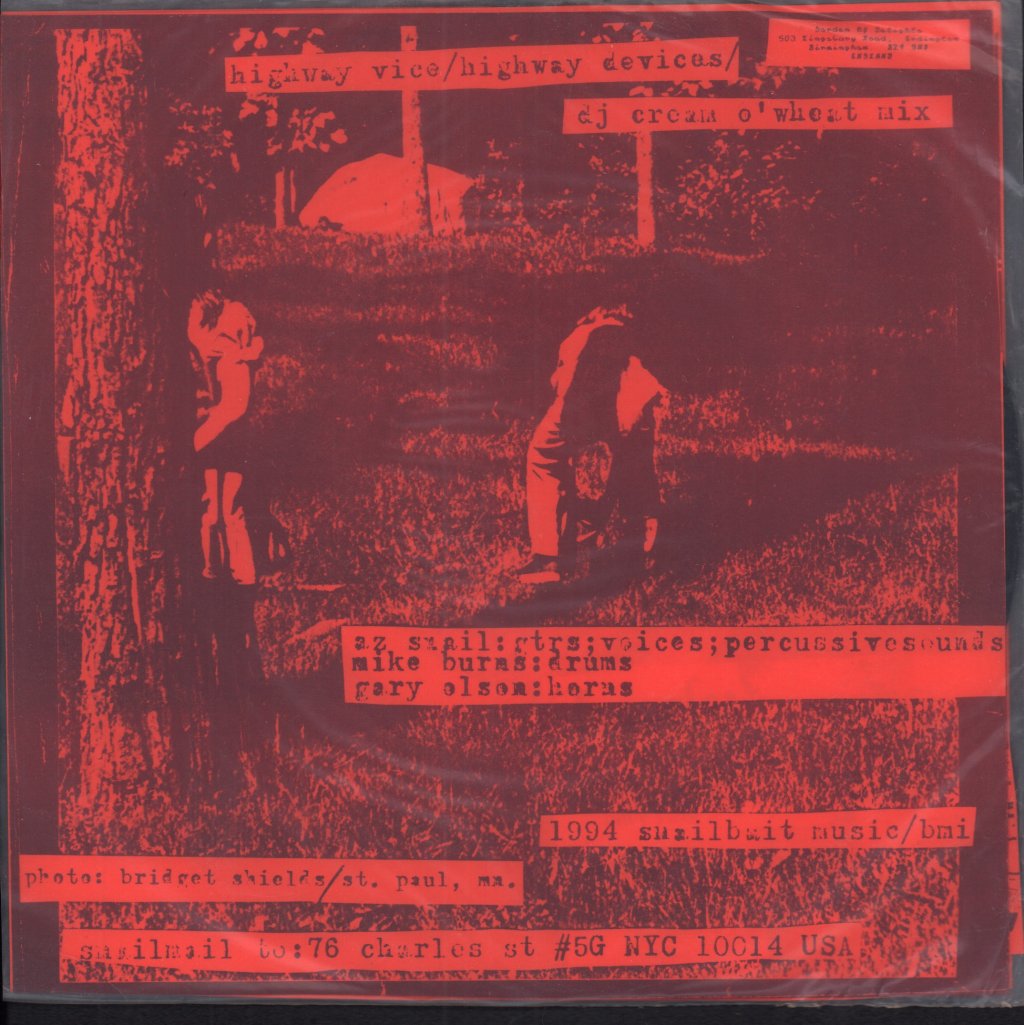 Azalia Snail - Highway Sessions - 7 Inch