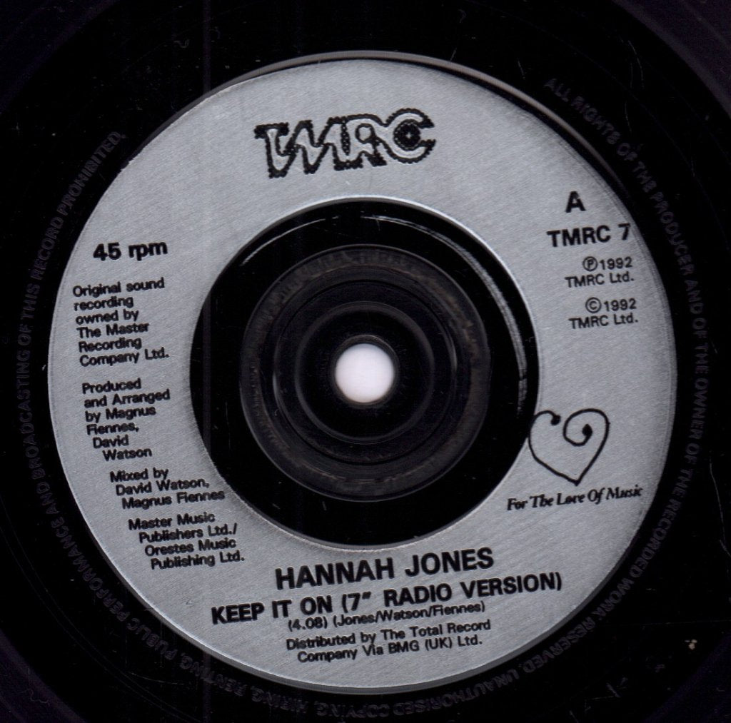 Hannah Jones - Keep It On - 7 Inch