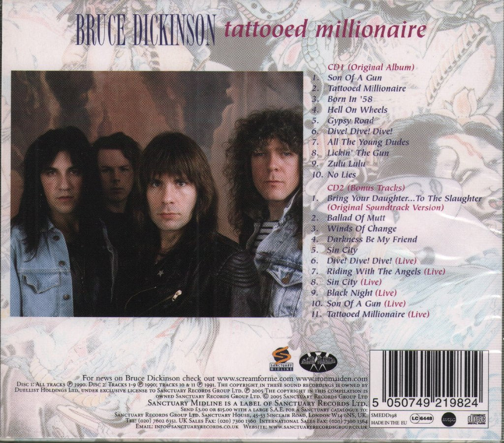 Bruce Dickinson - Tattooed Millionaire - Double Cd