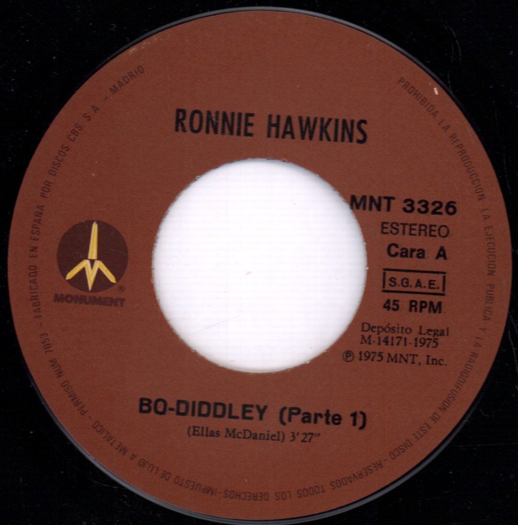 Ronnie Hawkins - Bo Diddley - 7 Inch