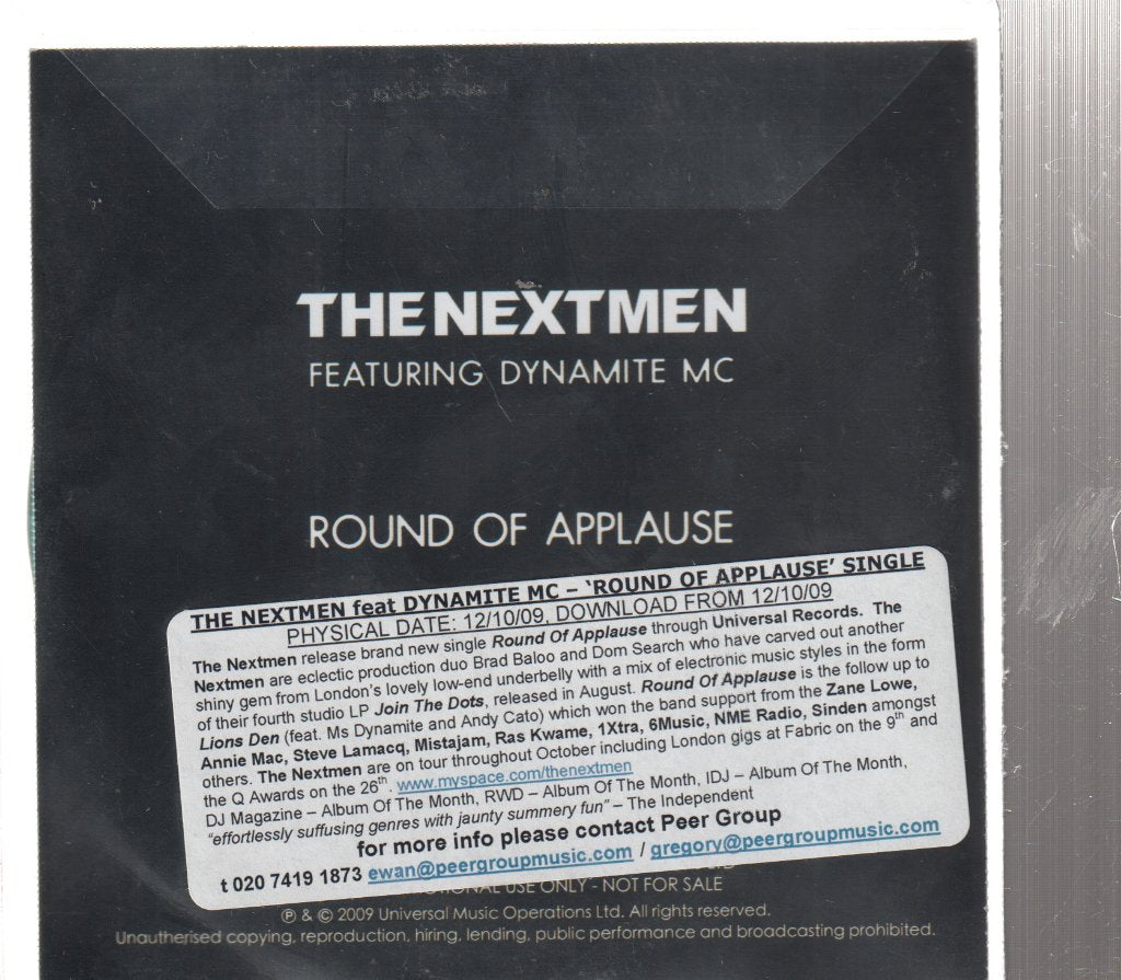 Nextmen - Round Of Applause - Cdr