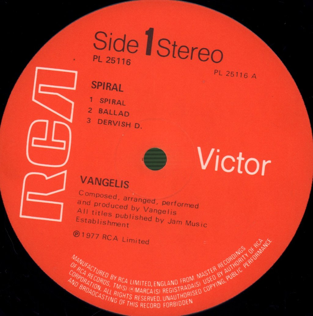 Vangelis - Spiral - Lp