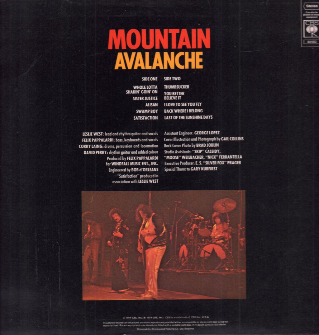Mountain - Avalanche - Lp