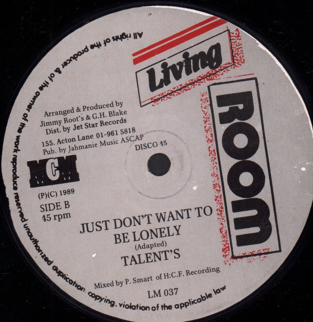 sammy levi / talents - Mrs. Jones / Just Don't Want To Be Lonely - 12 Inch