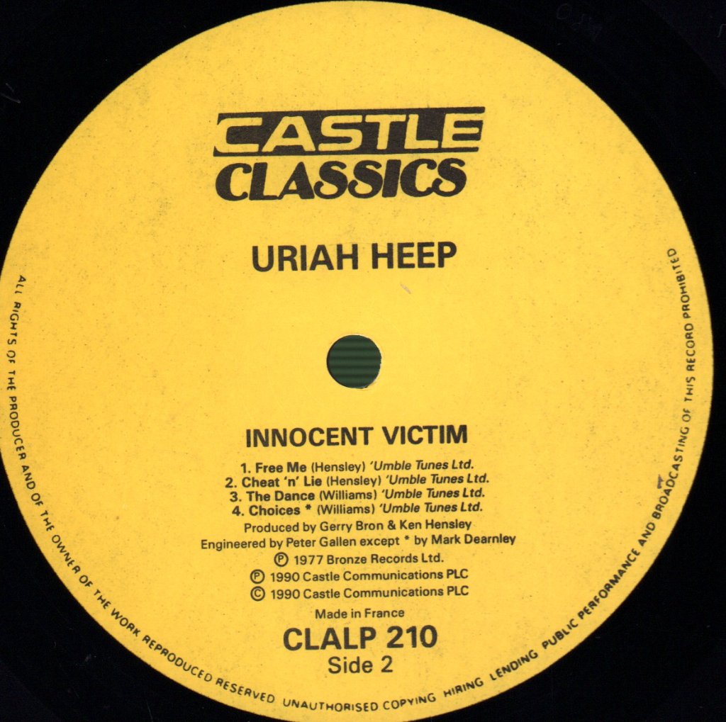 Uriah Heep - Innocent Victim - Lp