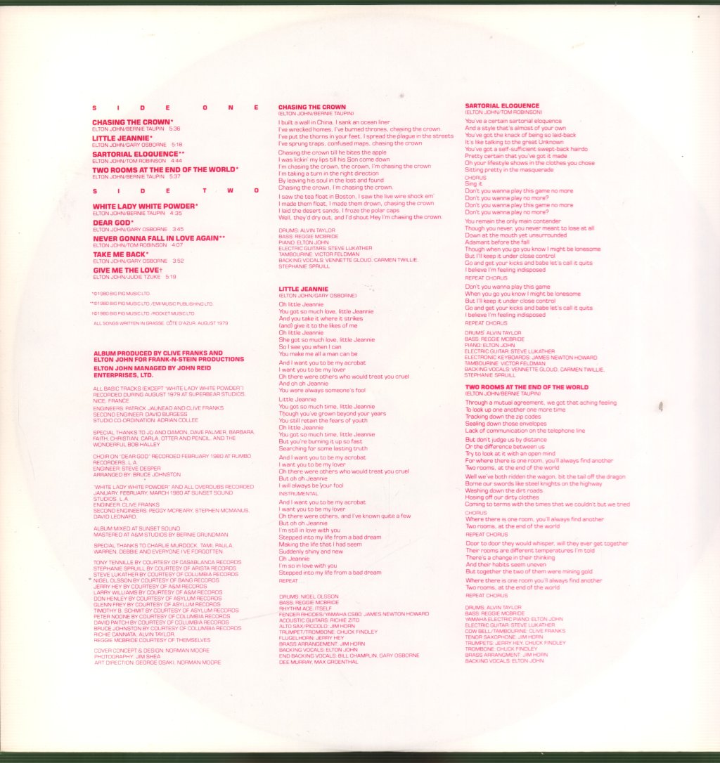 Elton John - 21 At 33 - Lp