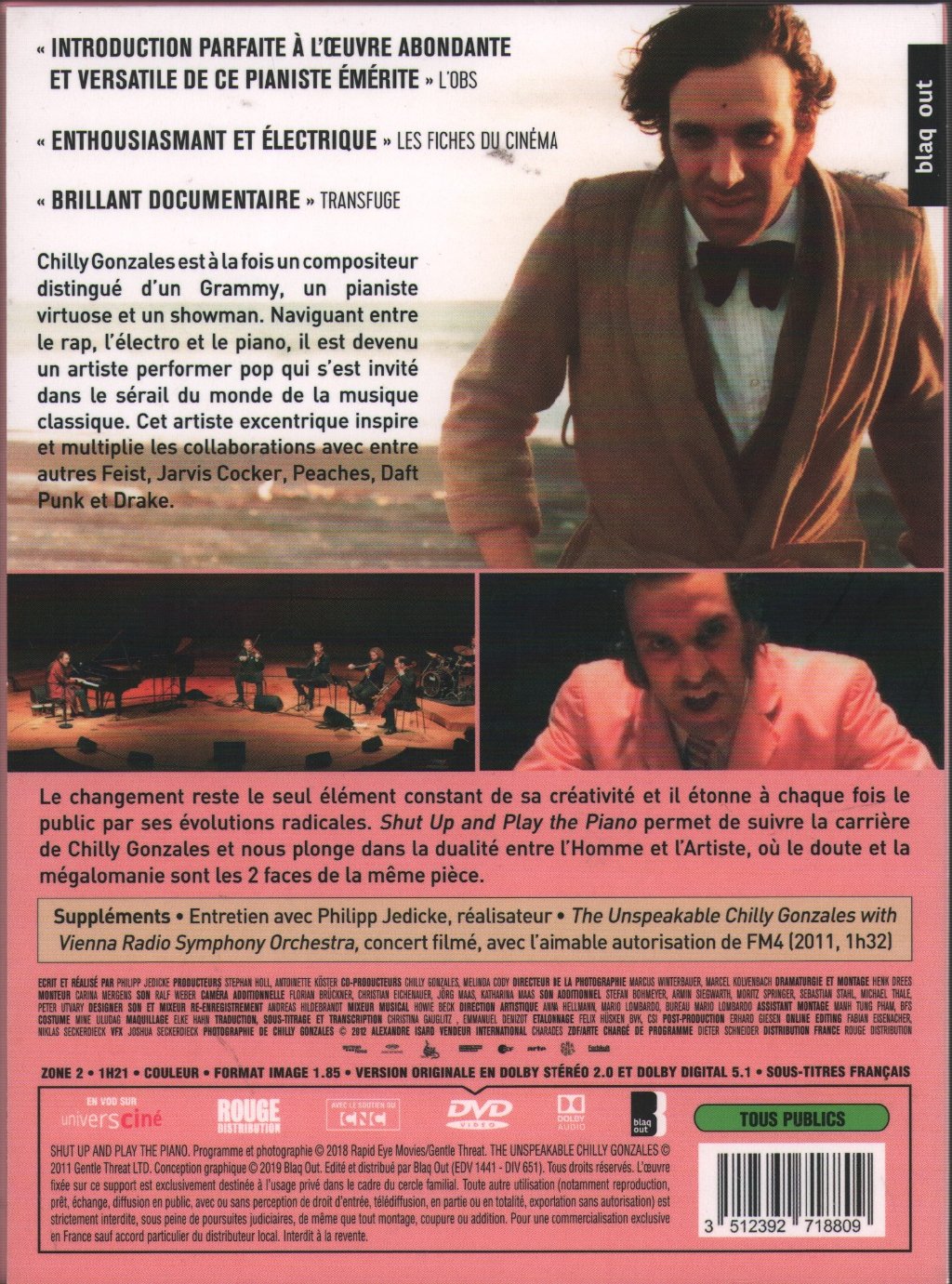 Chilly Gonzales, Peaches, Philipp Jedicke - Shut Up and Play the Piano - Dvd