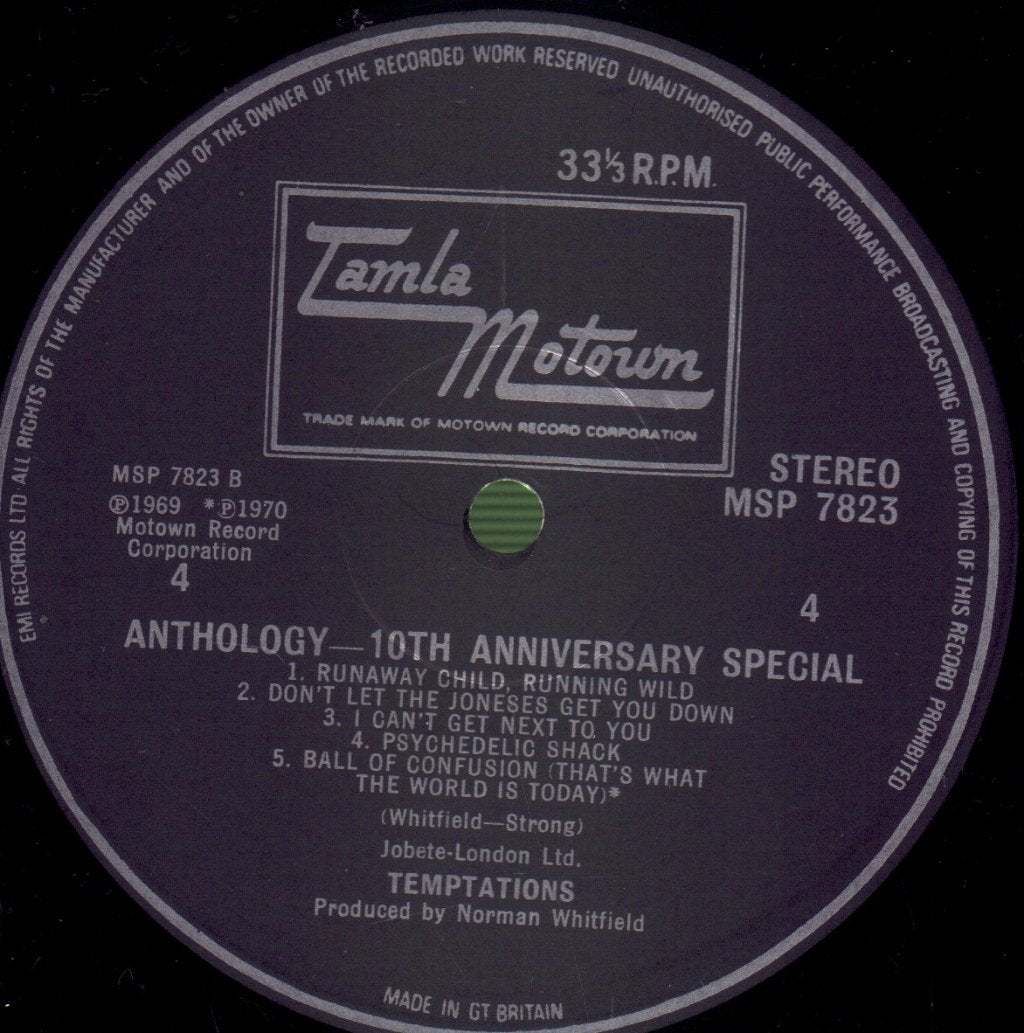 Temptations - Anthology - Triple Lp