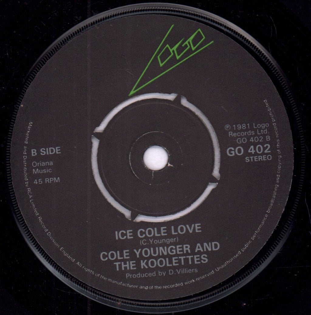 Cole Younger And The Koolettes - It'll Be Alright On The Night - 7 Inch
