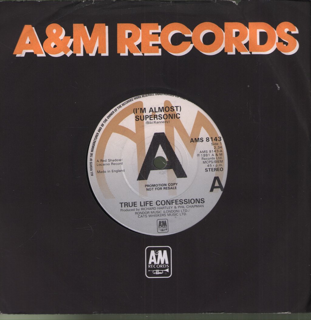 True Life Confessions - I'm Almost Supersonic - 7 Inch