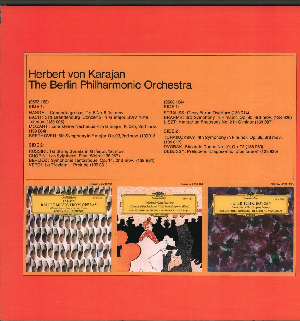 Herbert Von Karajan / Berlin Philharmonic Orchestra - Herbert Von Karajan Conducting The Berlin Philharmonic Orchestra - Double Lp