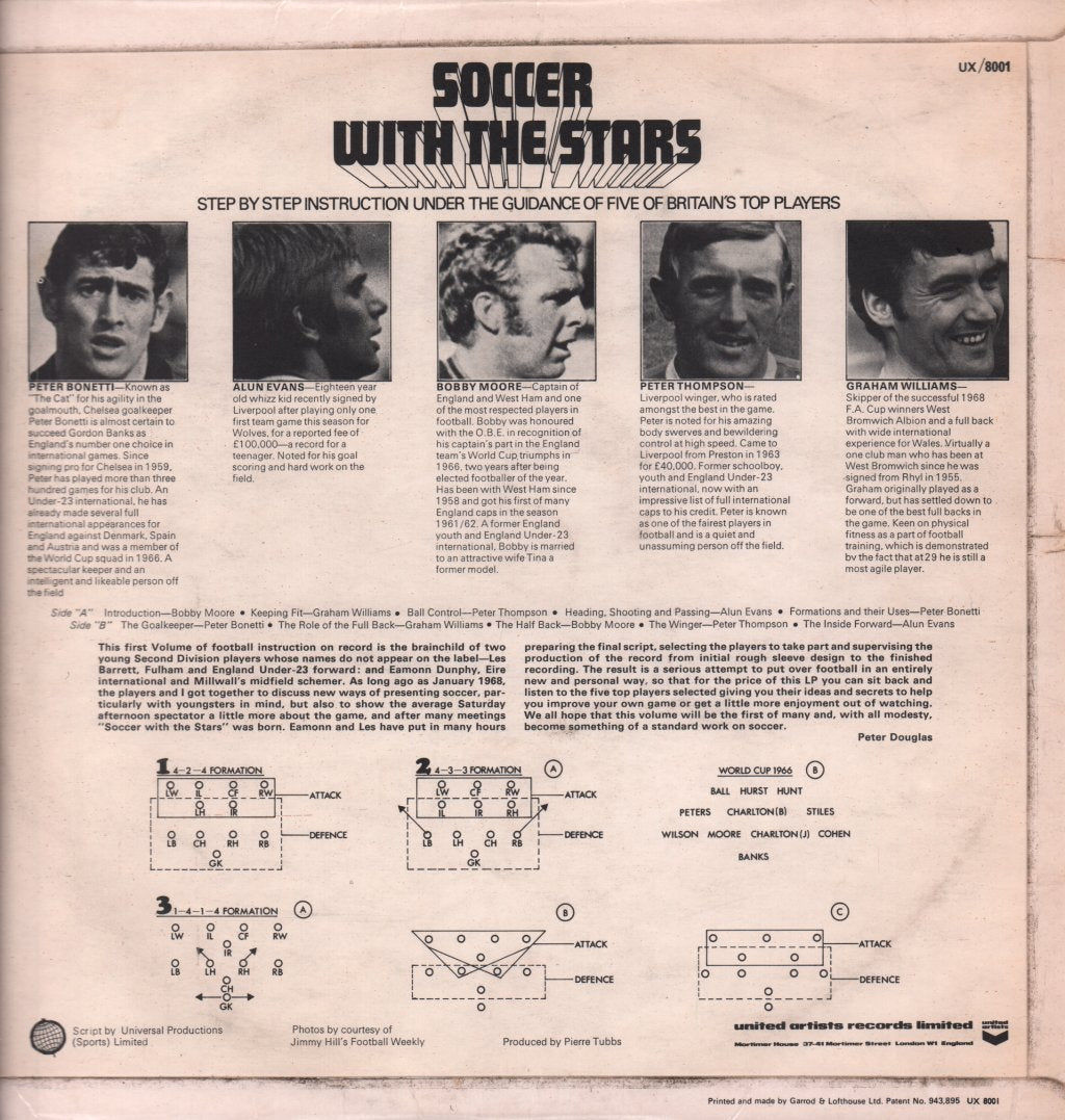 Various Artists - Soccer With The Stars - Lp