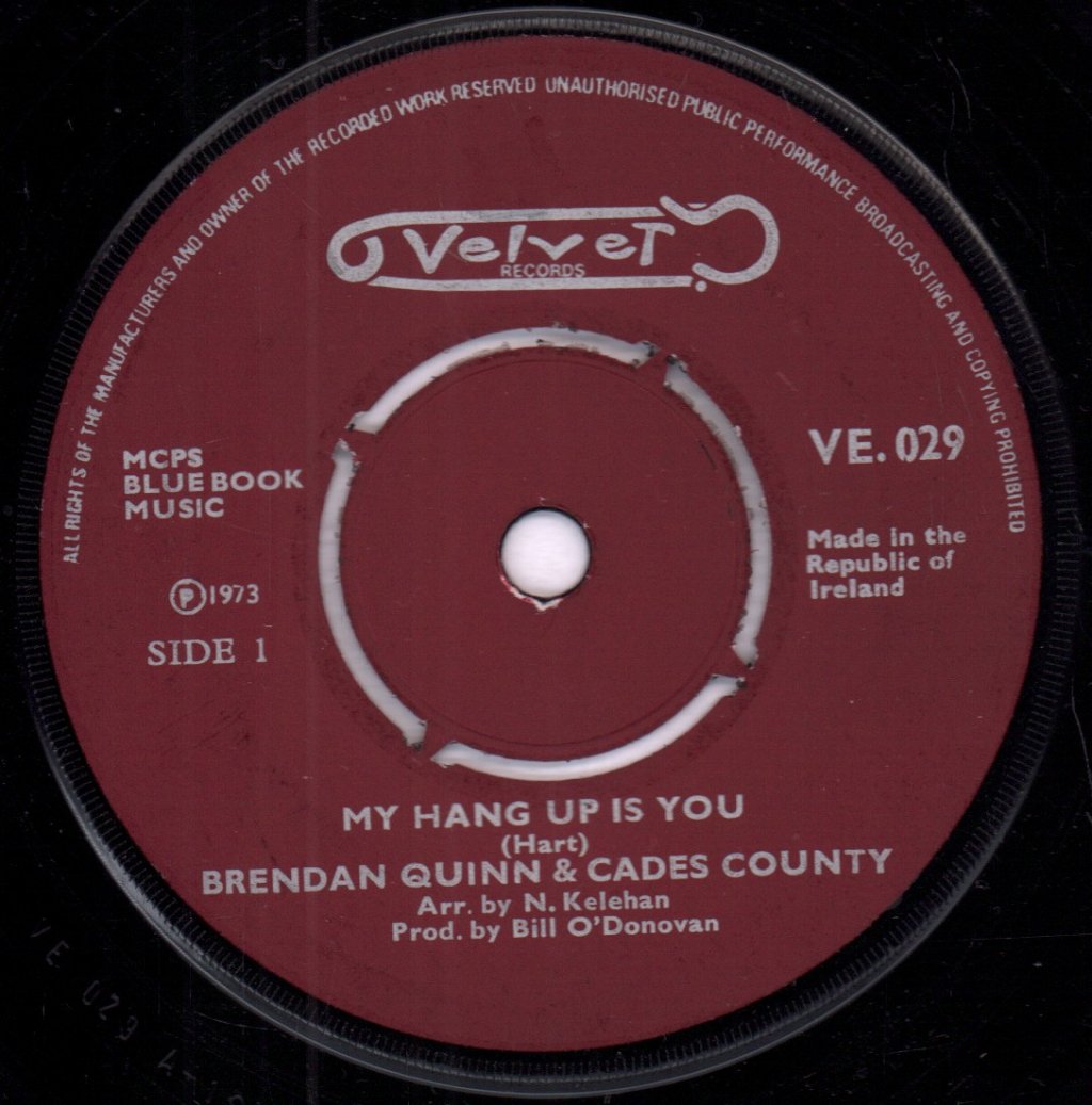 brendan quinn & cades county - my hang up is you - 7 Inch