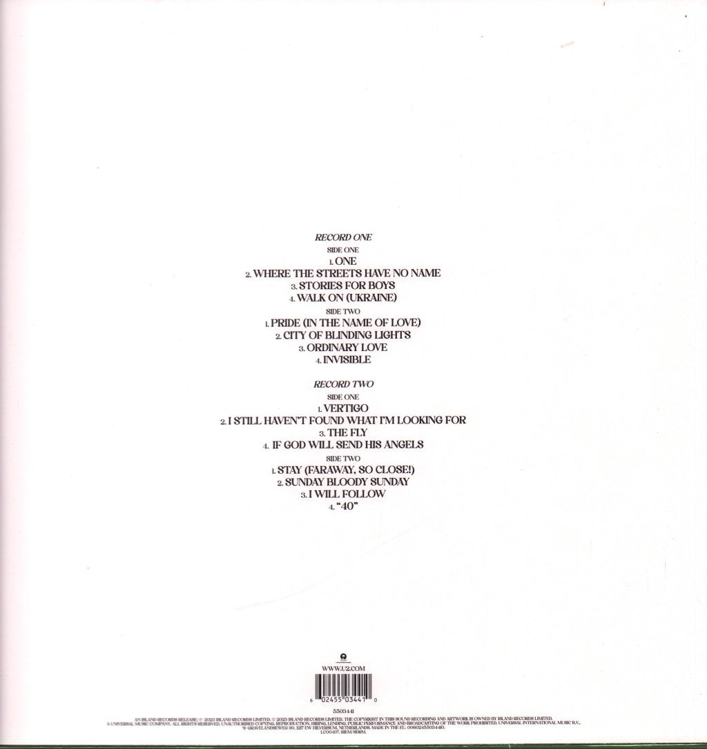 U2 - Songs Of Surrender - Double Lp