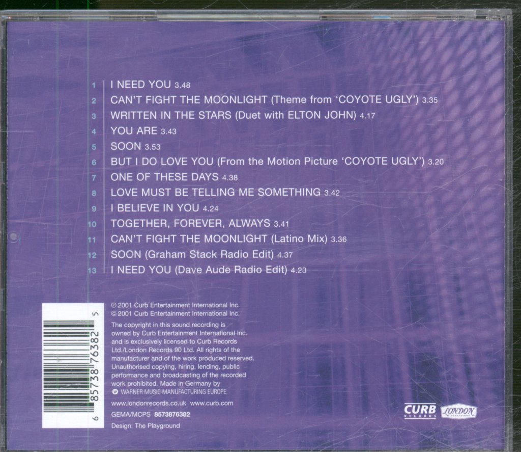 Leann Rimes - I Need You - Cd