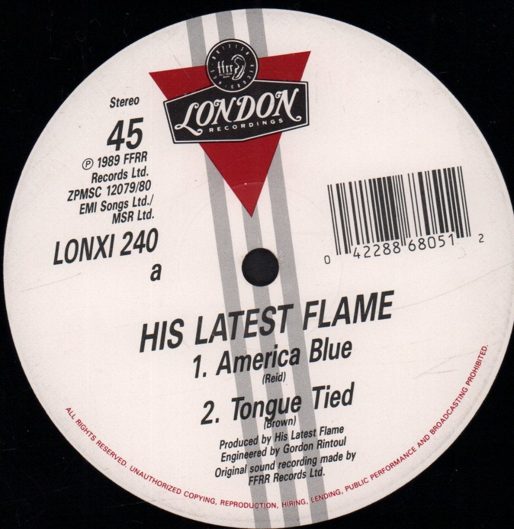 His Latest Flame - America Blue - 12 Inch