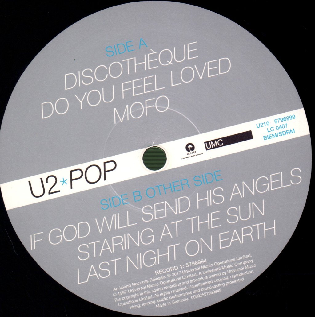 U2 - Pop - Double Lp