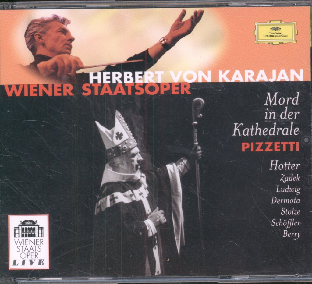 Orchester Der Wiener Staatsoper, Herbert Von Karajan - Pizzetti - Mord In Der Kathedrale - Double Cd
