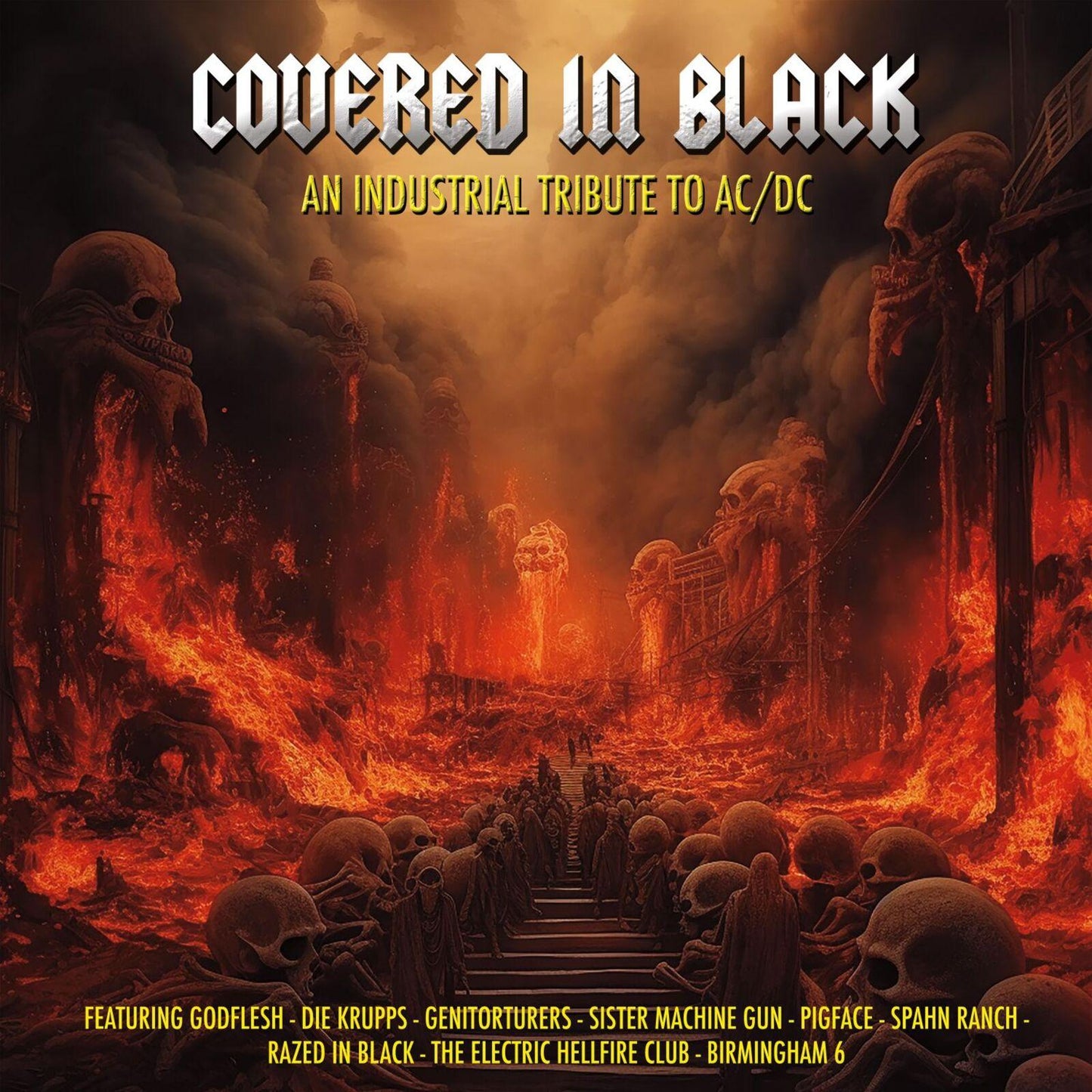 Various Artists - Covered In Black - An Industri - Lp
