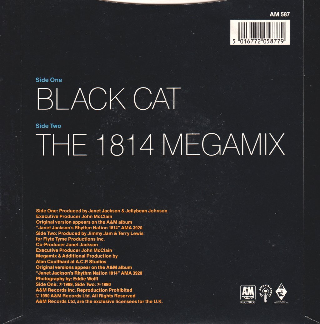 Janet Jackson - Black Cat - 7 Inch