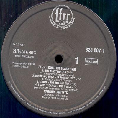 Various Artists - FFRR Gold On Black 1990 - Lp
