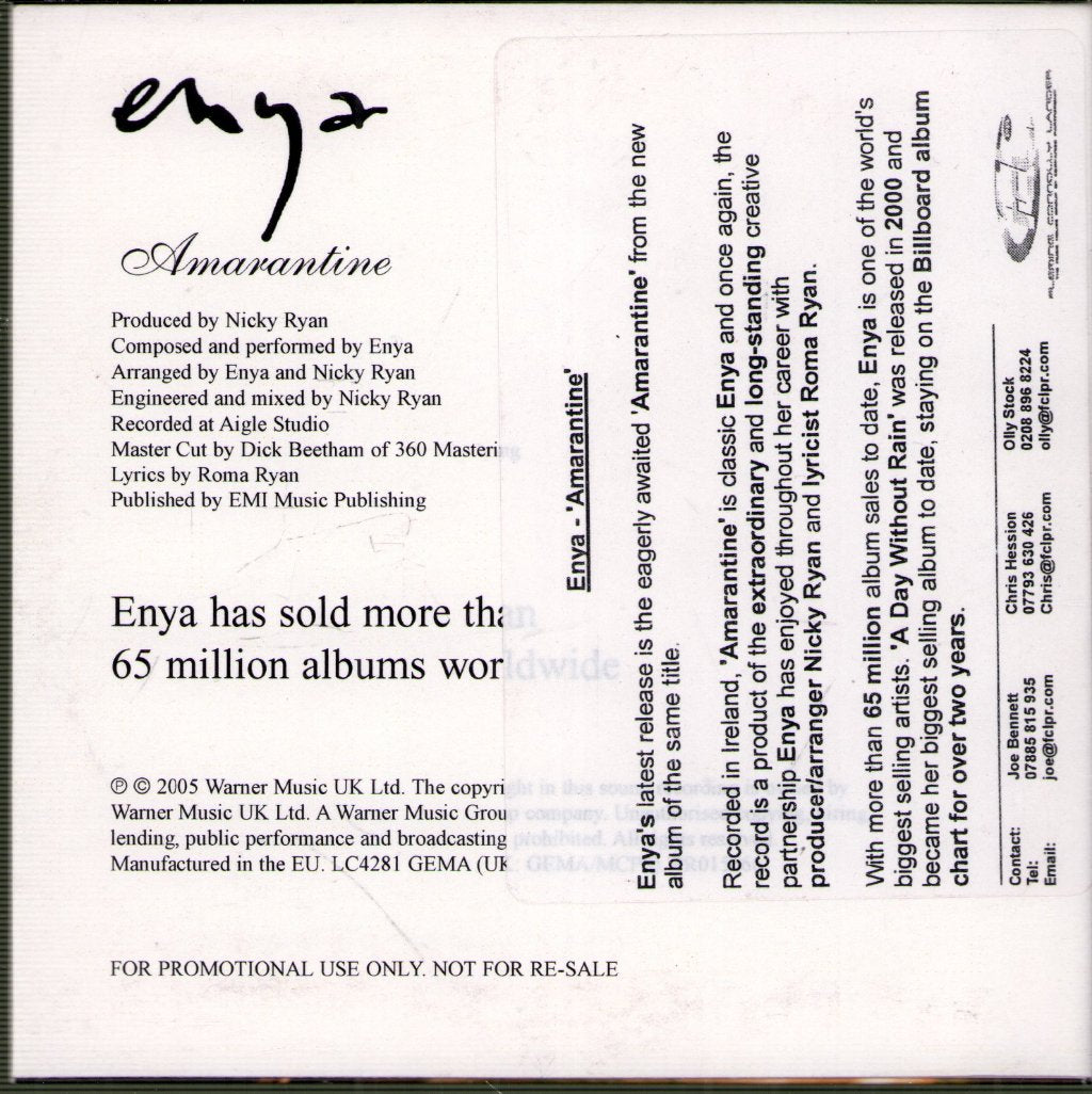 Enya - Amarantine - Cdr