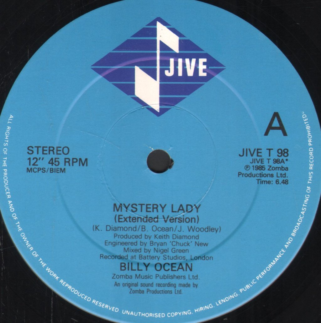 Billy Ocean - Mystery Lady - 12 Inch