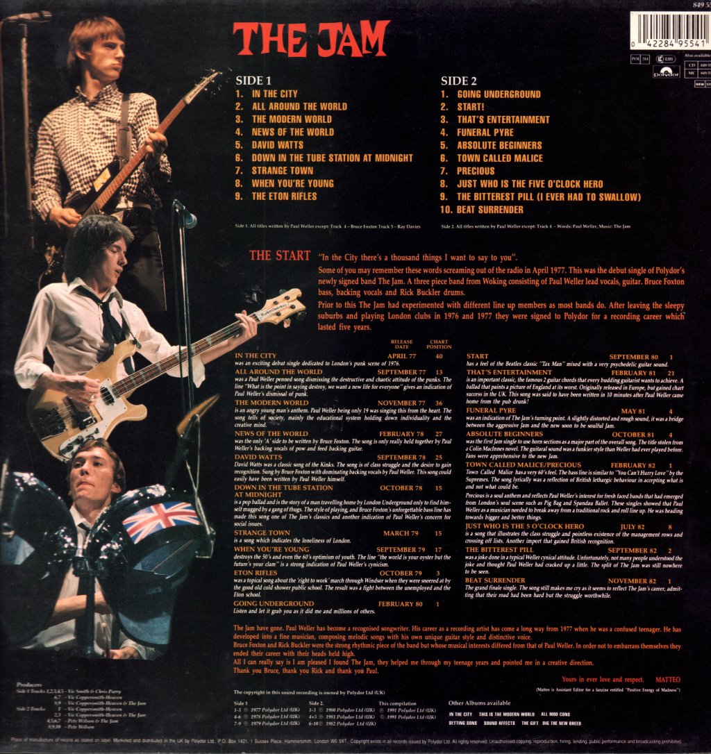 Jam - Greatest Hits - Lp