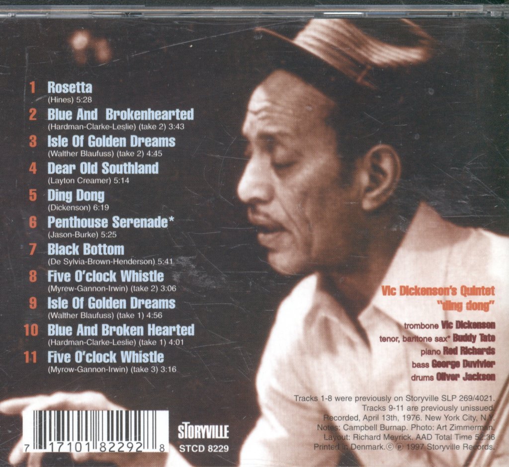Vic Dickenson Quintet - Ding Dong - Cd
