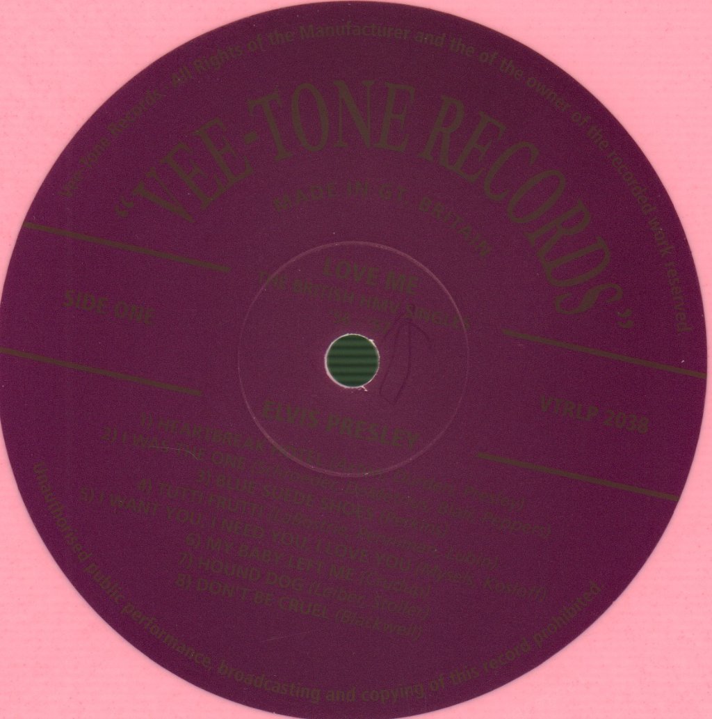 Elvis Presley - Love Me (The British HMV Singles '56-'67) - Lp