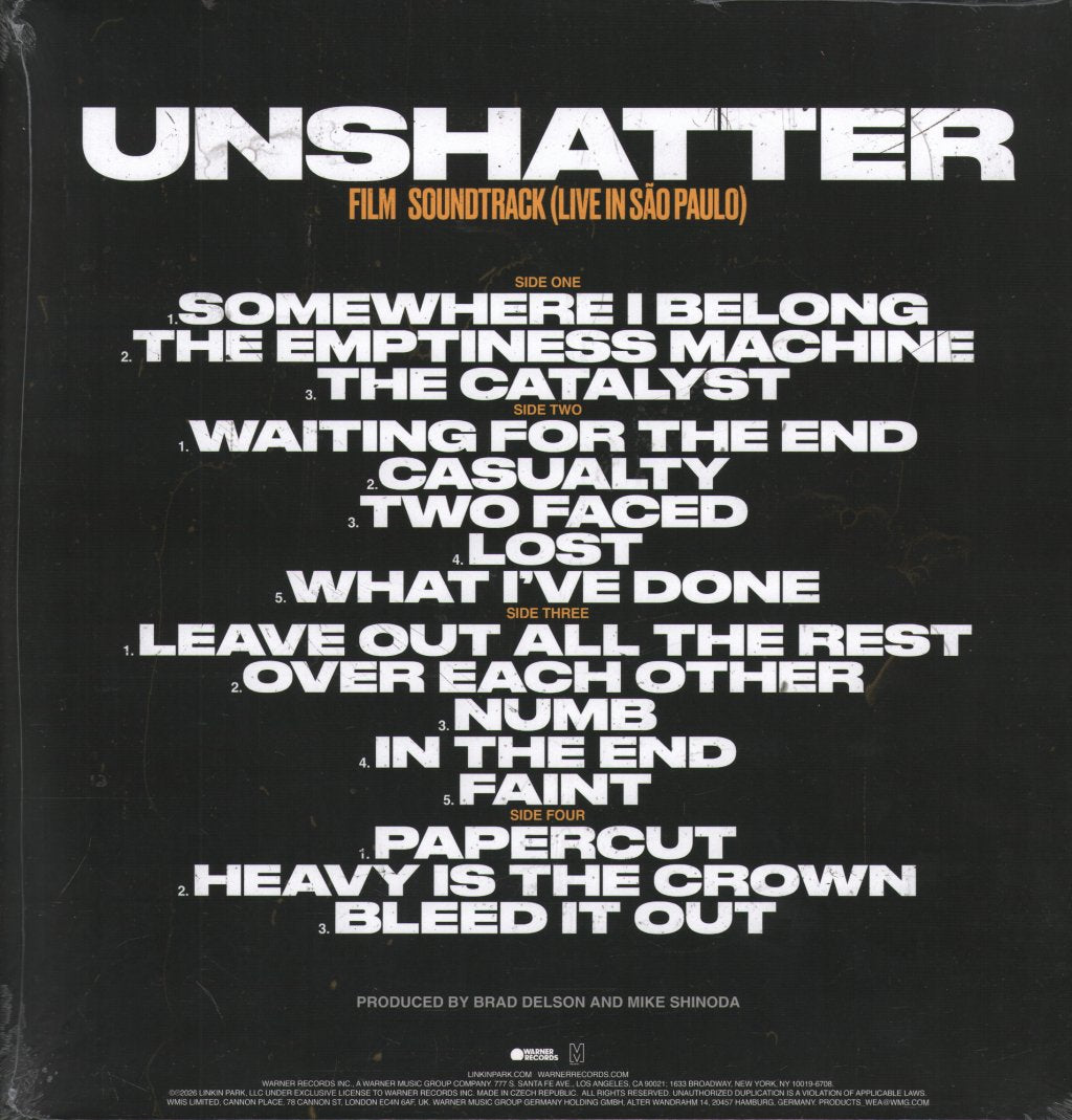 Linkin Park - Unshatter Film Soundtrack (Live in São Paulo) - Double Lp