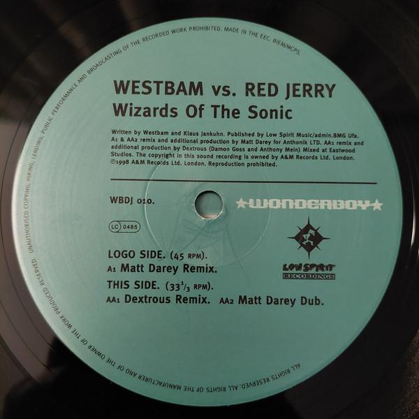 WestBam vs Red Jerry - Wizards Of The Sonic - 12 Inch